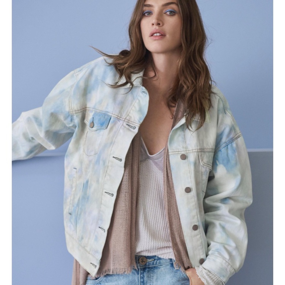 NWT Free People Dyed Denim Washed Jacket size XS/S